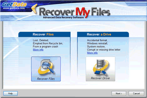 Recover My Files - Select Search