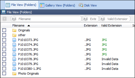 Validate files column